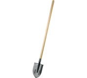 Штыковая лопата c ребрами жесткости ЗУБР ПРОФИ-5, ЛКО, деревянный черенок, 1450 мм