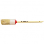 Кисть круглая №18 (60 мм), натуральная щетина, деревянная ручка// MATRIX
