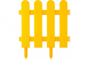 Забор декоративный GRINDA ″ШТАКЕТНИК″, 29x224см, желтый