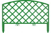 Забор декоративный GRINDA ″ПЛЕТЕНЬ″, 24x320см, зеленый
