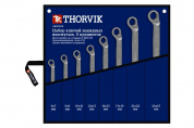 Набор ключей THORVIK гаечных накидных изогнутых 75°, 6-27 мм, 8 предметов ORWS008