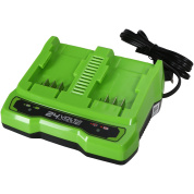 Зарядное устройство для 2-х аккумуляторов Greenworks G24X2UC2, 24V