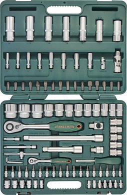 Универсальный набор инструментов JONNESWAY 1/2" и 1/4" 94 предмета