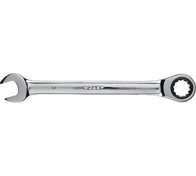 Комбинированный гаечный ключ трещоточный 17 мм, ЗУБР