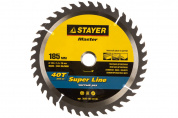 STAYER Super line 185 x 20мм 40Т, диск пильный по дереву, точный рез