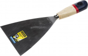Шпательная лопатка STAYER "PROFI" c нержавеющим полотном, деревянная ручка, 120мм