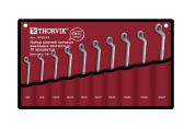 Набор ключей THORVIK гаечных накидных изогнутых серии ARC в сумке, 6-27 мм, 10 предметов W2S10TB, Набор ключей гаечных накидных изогнутых серии ARC в сумке, 6-27 мм, 10 предметов