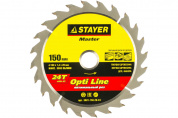 STAYER Opti Line 150 x 20мм 24T, диск пильный по дереву, оптимальный рез
