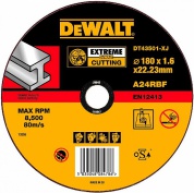 Круг отрезной по металлу EXTREME (180x22.2 мм) Dewalt DT43501