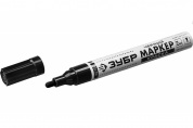 ЗУБР МК-750 черный, 2-4 мм маркер-краска, круглый наконечник