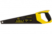Ножовка универсальная STAYER COBRA-7 GX700 400 мм, 7 TPI, 3D зуб, рез вдоль и поперек волокон, для средних заготовок, фанеры, ДСП, МДФ