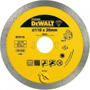 Диск алмазный сплошной (110х20 мм) для плиткореза DWC 410 DeWALT DT 3715