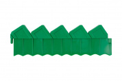 Ограждение GRINDA для клумб, цвет зеленый, 2 секции