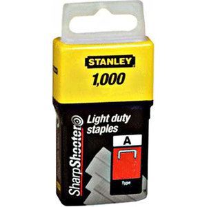 Скобы для степлера Stanley LIGHT DUTY тип "А" 10мм*1000шт 1-TRA206T