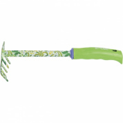 Грабли 5-зубые, 85 x 310 мм, стальные, пластиковая рукоятка, Flower Green Palisad