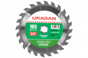 URAGAN Speed cut 185x20мм 24Т, диск пильный по дереву