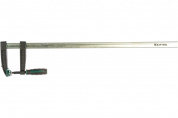 Струбцина, KRAFTOOL 32011-120-800, тип "F", DIN 5117, двухкомпонентная ручка, 120х800мм