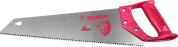 Ножовка ЗУБР "ЭКСПЕРТ" по дереву, прямой закаленный зуб, пластмассовая ручка, шаг зуба 3,5мм, 450мм