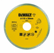 Диск алмазный сплошной (110х20 мм) для плиткореза DWC 410 DeWALT DT 3714