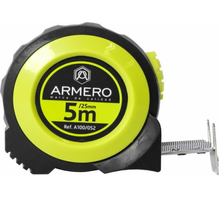 Рулетка ARMERO с автоблокировкой 5м*25мм A100/052