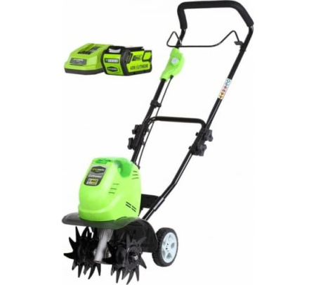 Культиватор аккумуляторный Greenworks G40TL, 40V, с 1хАКБ 4 А.ч и ЗУ