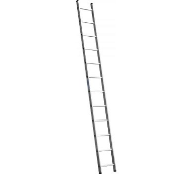 Приставная лестница СИБИН, односекционная, алюминиевая, 12 ступеней, высота 335 см