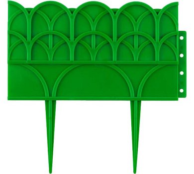 Бордюр декоративный GRINDA для цветников, 14х310см, зеленый