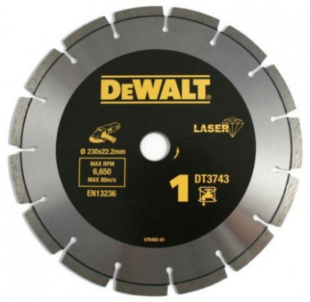 Диск алмазный DEWALT DT 3743 230*22