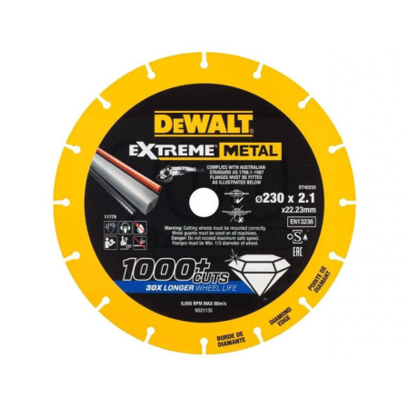 Диск алмазный DEWALT DT 40255 230*2 мм сегмент