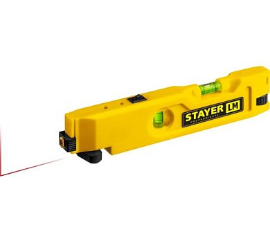 STAYER LM уровень лазерный, 20м, точность лазера +/-0,5 мм/м, точность колбы +/-1,5 мм/м