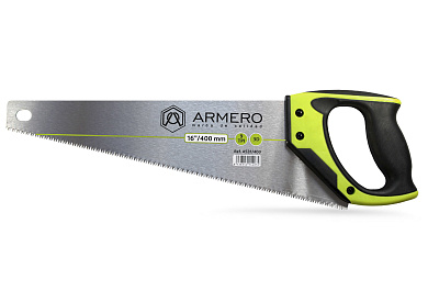 Ножовка ARMERO по дереву 400 мм, средний зуб A531/400