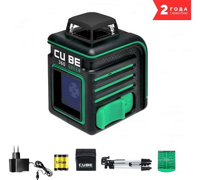 Лазерный уровень ADA CUBE 360 GREEN Professional Edition