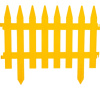 Забор декоративный GRINDA ″КЛАССИКА″, 28x300см, желтый