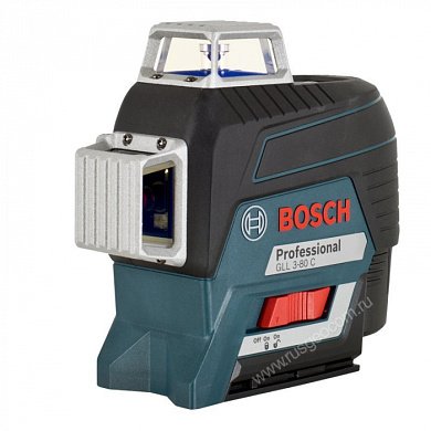 Лазерный уровень BOSCH GLL 3-80C+BM1+LR7+L-boxx 0.601.063.R05