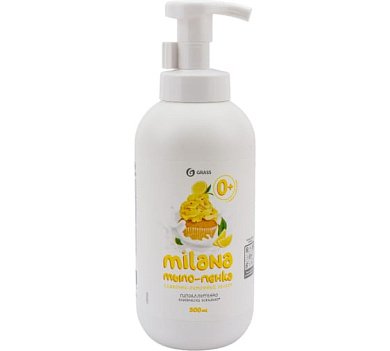 Мыло жидкое GRASS "Milana мыло-пенка" Лимонный пирог 500мл 125332