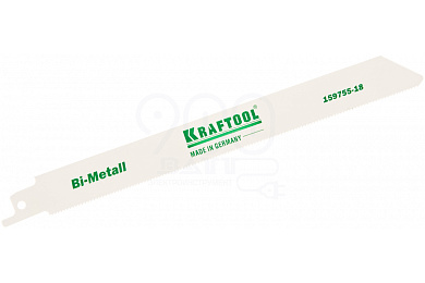 Полотно KRAFTOOL ″INDUSTRIE QUALITAT″, S1122EF, для эл/ножовки, Bi-Metall, по металлу, шаг 1,4мм, 18