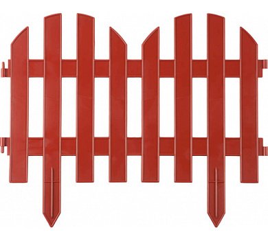 Забор декоративный GRINDA ″ПАЛИСАДНИК″, 28x300см, терракот