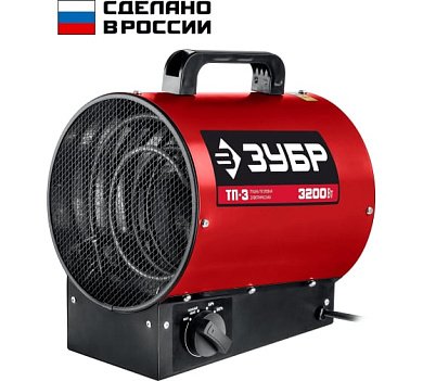 Электрическая тепловая пушка ЗУБР, 3.2 кВт