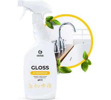 Средство чистящее для ванной комнаты GRASS "GLOSS" Professional 600мл 125533