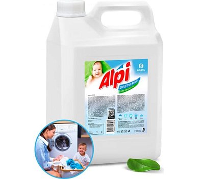 Средство для стирки жидкое GRASS "ALPI sensetive gel" 5л 125447