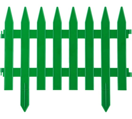 Забор декоративный GRINDA ″КЛАССИКА″, 28x300см, зеленый